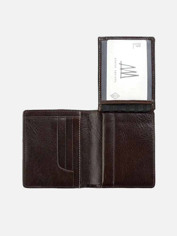 Status Anxiety Nathaniel Wallet - Chocolate