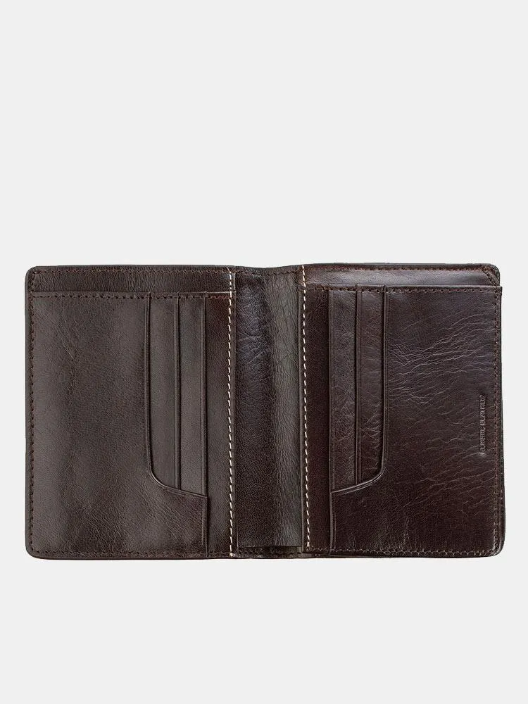 Status Anxiety Nathaniel Wallet - Chocolate