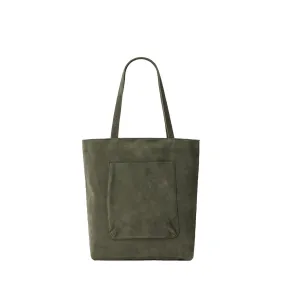 SUEDE EVERYDAY TOTE - OLIVE