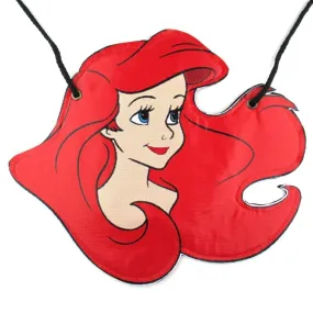 The Little Mermaid Ariel Princess Shaped Vinyl Print Cross Body Bag | DOTOLY