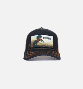 The Stallion Trucker Mens Hat - Tan/Black