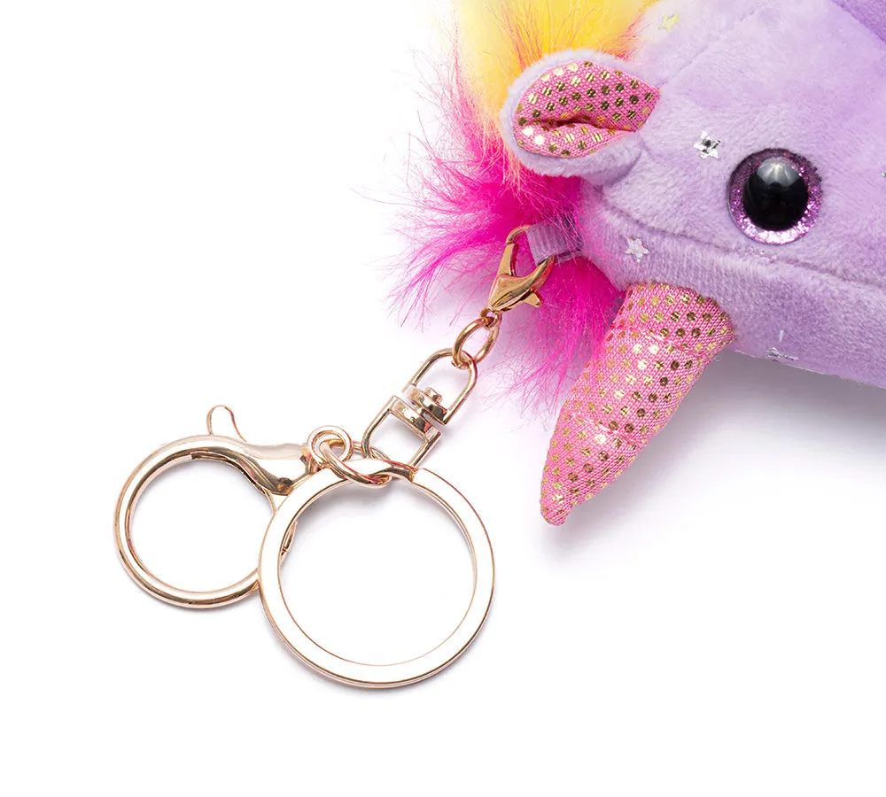 UGG AUSTRALIAN SHEPHERD Cute Plush Unicorn Keyring