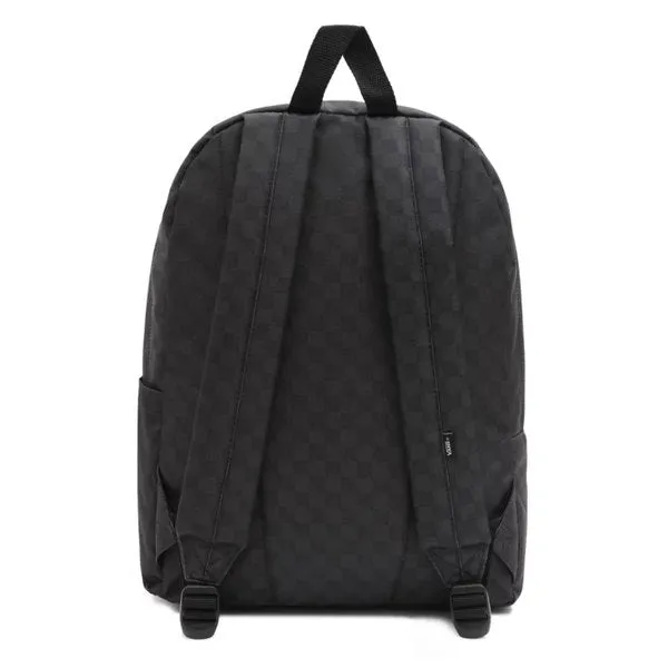 VANS MEN'S OLD SKOOL CHECK BACKPACK (BLACK/CHARCOAL)