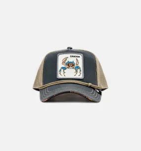 Wuz Crackin Trucker Mens Hat - Slate/Beige